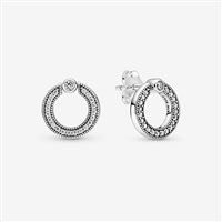 Orecchini Pandora Donna Pandora Signature in Argento Zirconia 299486C01 - 299486C01